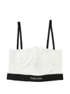 Tom Ford Modal Bra With Design And Adjustable Straps In White