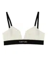 Tom Ford Top Con Banda Logata In White