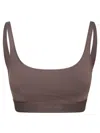 Tom Ford Logo Underband Bralette Bra In Brown