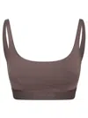 Tom Ford Logo Underband Bralette Bra In Brown