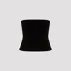 Tom Ford Velvet Strapless Top Fitted Silhouette In Black