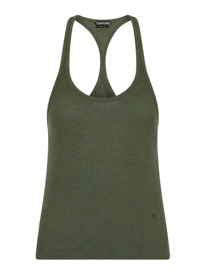 Tom Ford Tops With Logo In Green