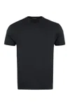 Tom Ford Black Stretch Cotton Crew Neck T-shirt In Black