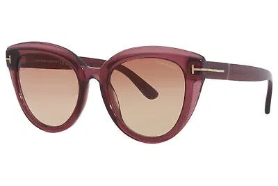 Pre-owned Tom Ford Tori Tf938 69t Sunglasses Women's Transparent Burgundy/red Gradient