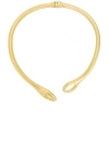 Tom Ford Gold Cutout Choker In Vintage Gold
