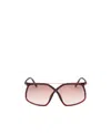 Tom Ford Tortoiseshell-detail Oversized-frame Sunglasses In Pink