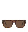 Tom Ford Tortoiseshell-effect Square-frame Sunglasses In Brown