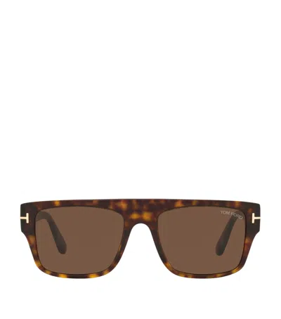 Tom Ford Tortoiseshell-effect Square-frame Sunglasses In Brown