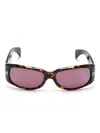 Tom Ford Tortoiseshell-effect Rectangle-frame Sunglasses In Brown