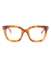 Tom Ford Tortoiseshell-effect Square-frame Glasses In Brown