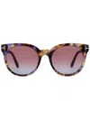 Tom Ford Tortoiseshell-effect Square Sunglasses In Brown