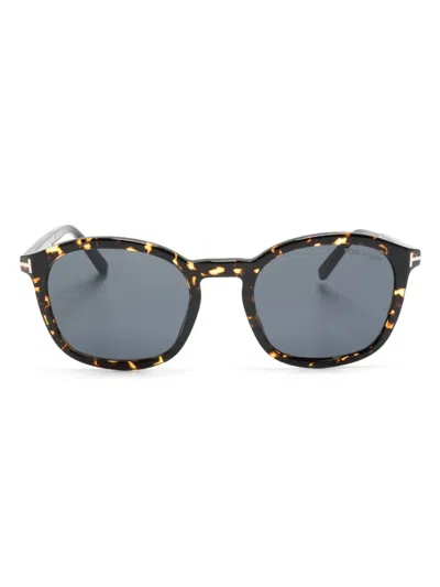 Tom Ford Tortoiseshell-effect Tinted Sunglasses In Brown