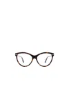 Tom Ford Eyewear Cat Eye Frame Glasses In Black