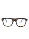 Tom Ford Tortoiseshell Square-frame Glasses In Brown