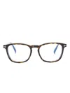 Tom Ford Tortoiseshell Square-frame Glasses In Brown