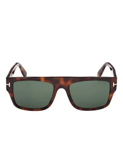 Tom Ford Tortoiseshell Square-frame Sunglasses In Multi
