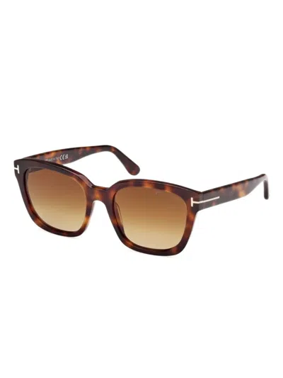 Tom Ford Tortoiseshell Square-frame Sunglasses