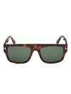 Tom Ford Tortoiseshell Square-frame Sunglasses In Brown