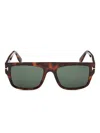 Tom Ford Tortoiseshell Square Frame Sunglasses In Pink