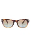 Tom Ford Tortoiseshell Wayfarer-frame Glasses In Brown