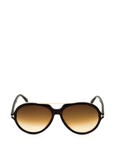 Tom Ford Tortoiseshell-effect Ft1210 Sunglasses In Multi