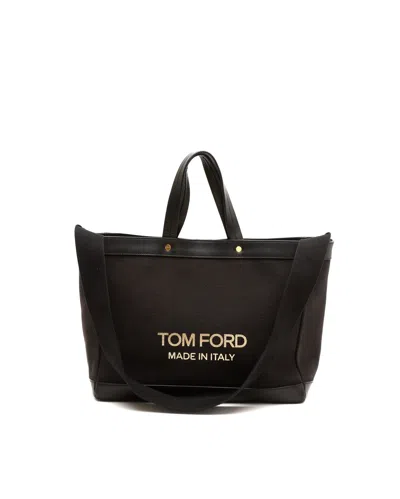Tom Ford Tote Bag In Black