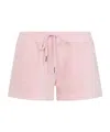 Tom Ford Pale Salmon Pink Cotton Towelling Shorts In Pink