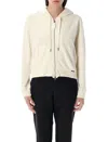 Tom Ford Towelling Zip Hoodie In Multi
