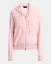 Tom Ford Towelling Hoodie With Hood And Pockets In Pale Salmo