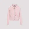 Tom Ford Towelling Hoodie With Hood And Pockets In Pale Salmon