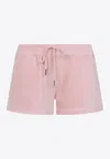Tom Ford Pale Salmon Pink Cotton Towelling Shorts In Pink