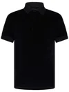 Tom Ford Towelling-finish Polo Shirt In Black