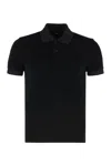 Tom Ford Towelling Polo Shirt In Black