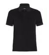 Tom Ford Black Short-sleeves Polo In Cotton Piquet Jersey In Black