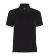 Tom Ford Black Short-sleeves Polo In Cotton Piquet Jersey In Black