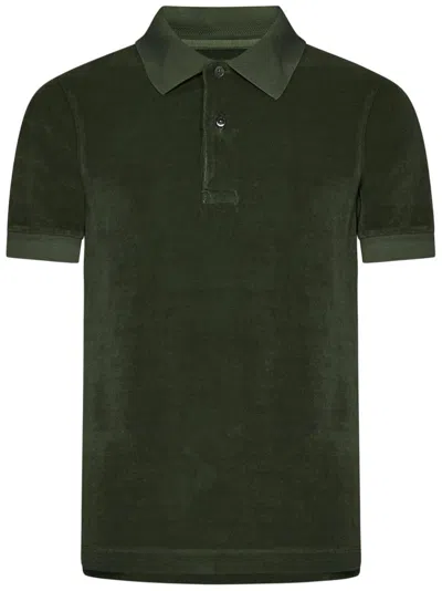 Tom Ford Towelling Short In Green