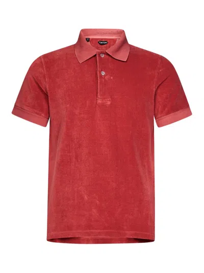 Tom Ford Towelling Short In Red