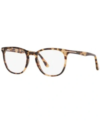 Tom Ford Tr001009 Men's Square Eyeglasses In Brown