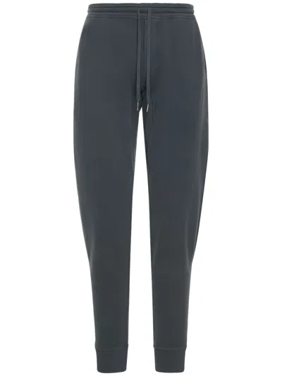 Tom Ford Track Pants In Cotton In Blue