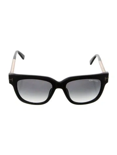 Pre-owned Tom Ford Tracy Wayfarer Sunglasses In Black