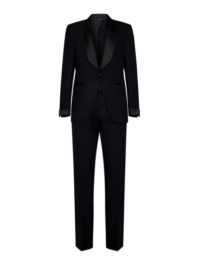 Tom Ford Two-piece Single-breasted Dinner Suit In Black