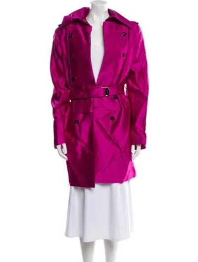 Pre-owned Tom Ford Trench Coat In Purple