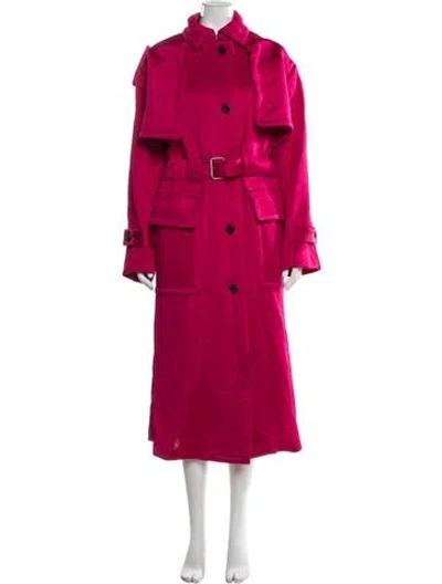 Pre-owned Tom Ford Trench Coat In Red