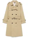 Tom Ford Belted Trench Coat In Nude