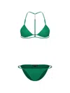 Tom Ford Triangle Bikini Set In Green