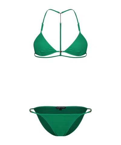 Tom Ford Triangle Bikini Set In Black