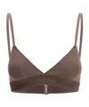 Tom Ford Triangle Bra Top In Brown