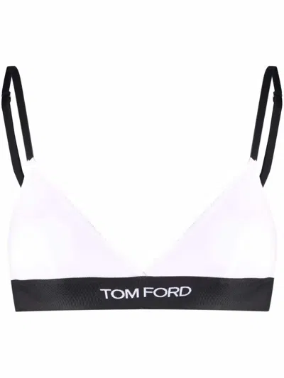 TOM FORD TRIANGLE BRA WITH LOGO BAND