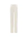 Tom Ford Virgin Wool Straight Trouser In White