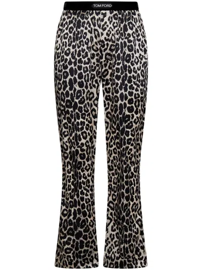 Tom Ford Trousers In Animal Print